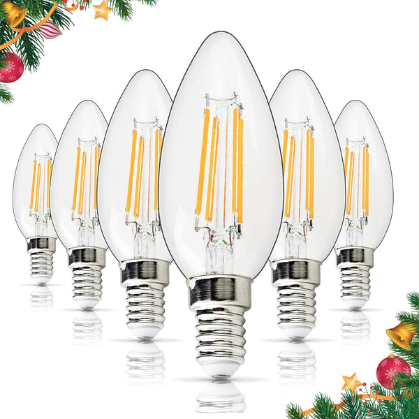 BlueStars E14 European Base LED Bulb 4W (40W Equivalent), 2700K Warm White