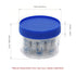 ULAB Scientific Cryo-Safe Freezing Container, Polycarbonate Jar with 18-Place Tube Holder, UCP1001