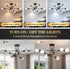 6-Light Sputnik Light Fixture, Solid Matte Black Mid-Century Modern Chandelier for Dining Room, Kitchen, Living Room