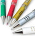 Pentel Hybrid Gel Grip Metallic Pen Set of 5 – 1.0mm Rollerball in Green, Gold, Red, Silver, and White - K230