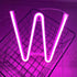 LED Pink Neon Letter Signs Night Light Battery or USB Operated LED Marquee Letters Neon Art Decorative Lights Wall