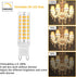 G9 Bulb Dimmable 6W 3000K, T4 G9 Bulbs 120V 530LM, 50W 60W Bulb G9 Bulbs 6 Pack YUIIP LED Warm White Ceramic Bi-pin