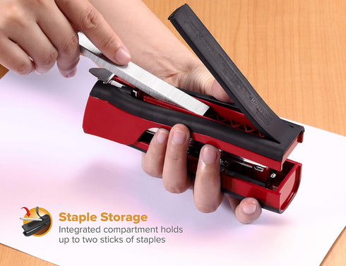 Bostitch Office Dynamo 4 in 1 Standup Stapler, Includes 420 Staples, Black