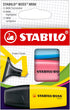 STABILO BOSS Mini Highlighter Set, 3-Color Pack in Yellow, Pink, and Blue