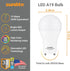 Sunlite A19 GU24 Dimmable Light Bulb, 9 Watts (60WEquivalent) 800 Lumens, 2 Prong LED Twist and Lock Base, 90 CRI, ETL Rated for Enclosed Fixtures, 4000K Cool White, 1 Pack by Sunlite