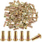 Otoolling 100 Pcs 1/4-20 Rivet Nuts, Multi Grip Threaded Insert Nut Kit, Zinc