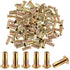Otoolling 100 Pcs 1/4-20 Rivet Nuts, Multi Grip Threaded Insert Nut Kit, Zinc