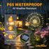 SEEWELUMI 2Pack 120LED Solar Garden Lights Outdoor Decor Waterproof, Firework Lights for Garden Decorative, Fairy