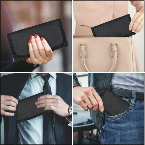 6 Multipack VOCHIC Money Bag, Money Organizer for Cash with Pocket Money Holder, Cash Bill Organizer, Money Pouch Small
