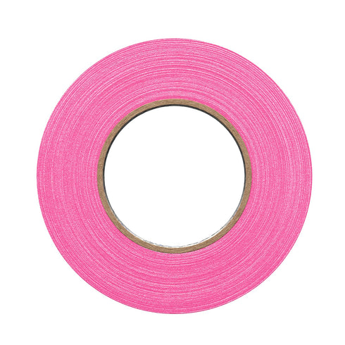 ProTapes Pro Gaff Premium Matte Cloth Gaffer's Tape, 1" Width, 50 yds Length, Fluorescent Pink