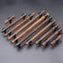 2.75" (2.75" Walnut Wood Drawer Pull Handle Black Dresser Knob Pulls Kitchen Cabinet Pull Hardware Hole Centers)