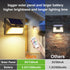 2 Packs 9 intelamp Solar Fence Lights Outdoor, Colors & RGB Color Changing Deck Lights Waterproof, Solar Powered LED