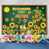 gisgfim Sunflower Bulletin Board Decoration Set, Religious Cutouts for Classroom Welcome Blooming for Jesus