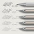 Mr. Pen Metal Mechanical Pencil Set - 5 Sizes in Leather Case for Sketching, Drafting, Mechanical Pencils