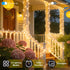 240FT 750LED Lights,12 Dimmable, Christmas Modes Warm White Outdoor String Lights with Timer & Waterproof Green Wire
