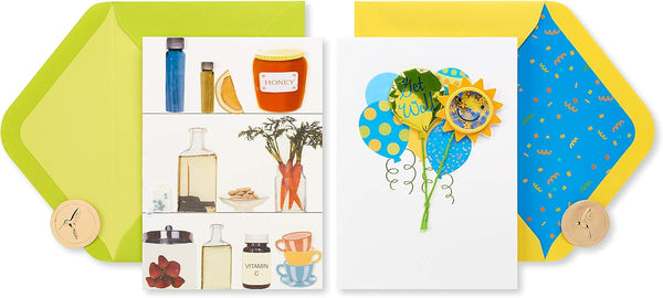Papyrus Get Well Soon Cards, Remedies and Balloons (Count: 2)
