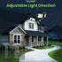 120V, 3CCT 3000K/4000K/6500K Light,ETL,3 40W 4500LM ALUSSO Motion Sensor Outdoor Lights Hardwired(Not Solar),Flood