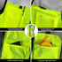 TCCFCCT Women's High Visibility Reflective Vest, 11 Pockets Neon Construction Work Vest with Zipper