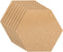 PATIKIL 8x7" 1/4" Thick Cork Board Tiles, 8 Pack Self Adhesive Hexagon Display for Home Office