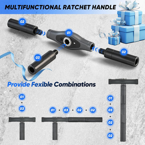 42-in-1 Set Set Saker Magnetic Screwdriver for Fathers Day Gift, Screwdriver with T Handle & Storage Case, for Men