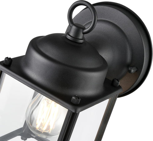 ML 210001-TBK 1-Light Lighting Outdoor Wall Sconce in Textured Black Finish