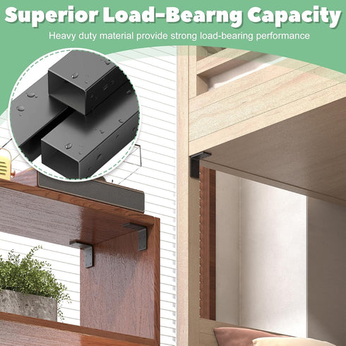 Furniture,16 2.4''x2.4''x1.2'' Braces,11-ga L Brackets for Wooden Pcs Corner Extra Thick Heavy Duty Shelf Bracket,Metal