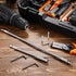 QWFHOME 1/4 Set 4Pcs 2 Set Extension Drill Bit Unbreakable Wood Spade Drill Bit Extension Extra-Long Drill Extension