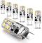 0-100% Dimmable G8 LED Bulbs 3W 4000K Natural White Replace G8 20 Watt 25 Watt Halogen, 6 Pack
