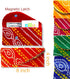 Pack Of 5 Money Envelopes For Cash - Decorative Gotta Fabric Shagun Lifafa Gift Card Holder for Weddings