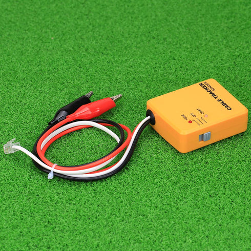Cable Finder Tone Generator Probe Tracer - Wire Tracker Circuit Tester with Alligator Clips and RJ11 Plug Tool