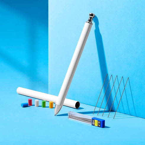 makerflo 12 Pieces Sublimation Mechanical Pencils with Erasers, 0.7MM Lead Refills for Students and Drawing