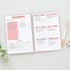 Undated Weekly Planner, A5 To Do List Notebook, Weekly Goals Habit Tracker Journal with Spiral Binding, 5.7 x 8.0 inches
