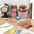 International Flags World Pencils: American, British, France, China, India with Erasers - 60 Pcs for School Supplies