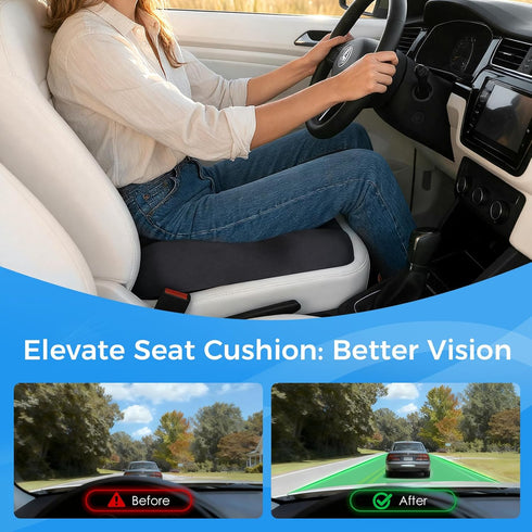 Tailbone Niceeday Seat Cushion for Office Chair & Car - Premium Memory Foam with Ergonomic U-Shape Design - Enhanced