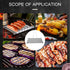 5 Stainless Steel Hot Dog, Non-Stick Surface with Sausage Capacity for BBQ, Camping, Tailgating, and Home Use, Mirror