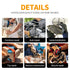 720Pcs M3 M4 M5 M6 12.9 Grade Alloy Steel Hex Socket Head Cap Screws Bolts, Black Oxide Finish Assortment Kit