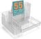 55Pcs Clear Plastic Drawer Organizers Set, 4size makeup drawer organizer trays for