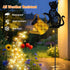 Solar Watering Can Lights, Cat Hanging Lantern Solar Lights Outdoor, Cat Lover Gifts for Mom Women Birthday Mother's