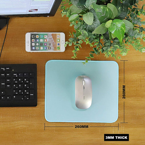 Mouse Pad with Durable Stitched Edge, Small Non-Slip Rubber Base for Laptop and Gaming