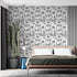 Peel and Stick Wallpaper for Kids Room, Giraffe and Elephant Black/White Vintage Contact Paper, 17.7 x 118.1