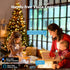 66FT 200 Brizled Smart Christmas Tree Lights, LED Color Changing Bubble Candle String Lights App & Voice Control, Warm