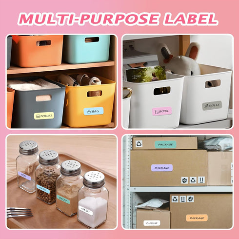 MIARALA 12 57x25mm, Rolls Mini Thermal Printer Sticker Paper, High-Contrast Sticker Paper for Mini Pocket Printer