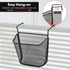 Poeland Cubicle Hanging Basket for Office, Easy Hang-on Metal Mesh Shelf Storage Organizer for Desk Partitions
