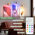 KELUOLY 2-Pack 13 Dimmable Picture Light Battery Operated Painting Lights, Color RGB Magnetic LED Display Art Light