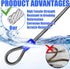 5/16in 4FT/6FT/8FT/10FT Heavy-Duty Security Cable with Loops Cut-Resistant and Waterproof Security Cable Suitable
