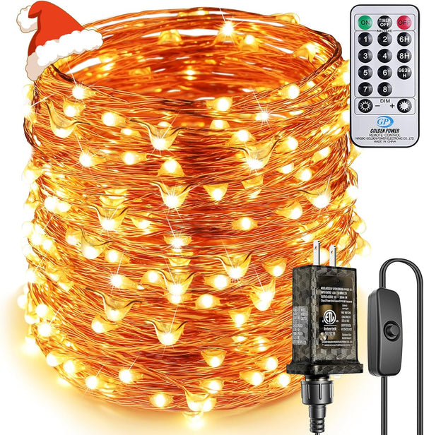 Super Long LED String Lights 99ft 300 LEDs Fairy String Lights with