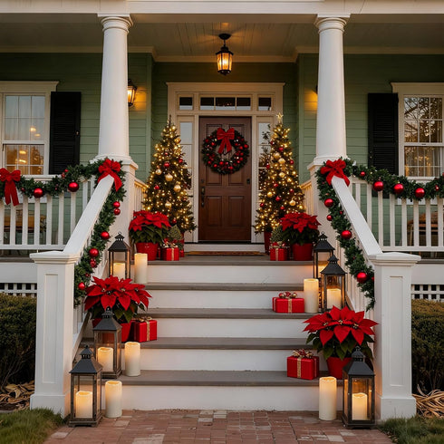 4" 10" Set 2 Homemory x Large Waterproof Outdoor Flameless Candles, Battery Operated LED Pillar Candles with Remote