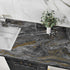 Black/Gold Marble Contact Paper, Peel and Stick Glossy Waterproof Wallpaper for Cabinets, Shelf 15.7"X78.8"