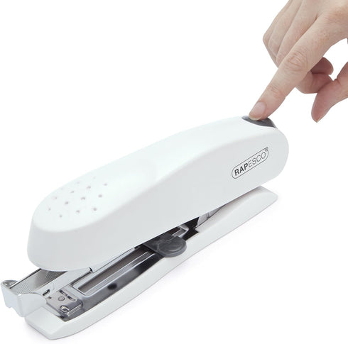 Rapesco ECO Spinna Stapler, Front Push-Button Loading, 50 Sheet Capacity