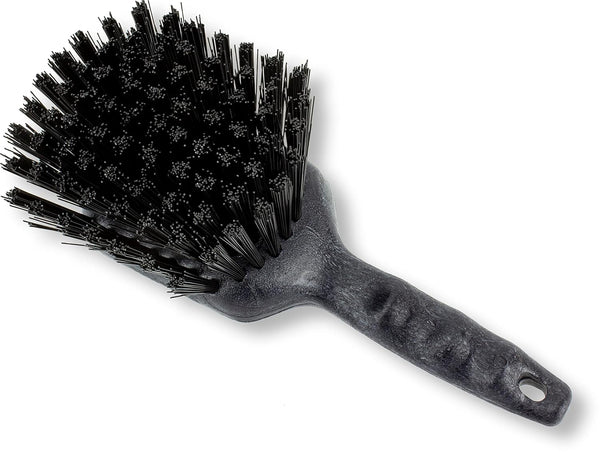 SPARTA 40541EC03 Black Plastic Scrub Brush, 8 Inches Utility Kitchen Brush with Hanging Hole for Cleaning